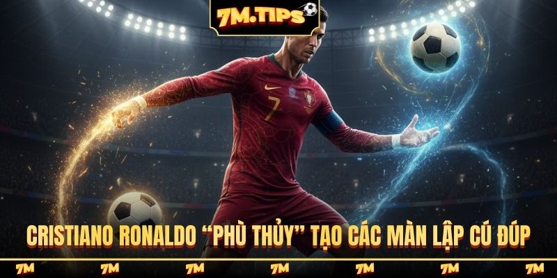Cristiano Ronaldo “phù thủy” tạo các màn lập cú đúp